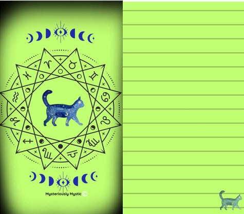 Blue Cat Zodiac Intuitive Makeshift Oracle Deck