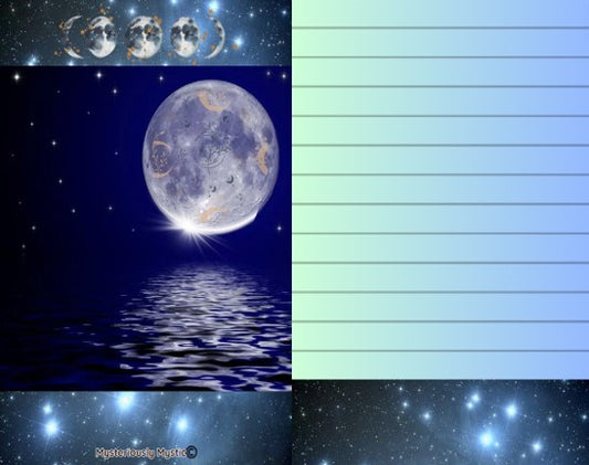 Ocean Moon Intuitive Makeshift Oracle Deck